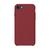 Capa Capinha Silicone Veludo Compatível Com iPhone 7 8 E Se Vermelho Escuro