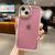 Capa Capinha Space Acrílica Colorida Fosca Para iPhone 14 Pro Max ( Selecione a Cor ) Rosa-chiclete