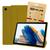 Capa Capinha Tab A8 Tablet A8 10.5 Polegadas Case Smart Magnética Slim Aveludada Premium + Pelicula Marrom Claro