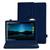 Capa Capinha Tablet Multilaser M10 M10a 3G 4G Tela 10 Polegadas Couro Giratória Inclinável Premium Azul Marinho