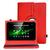 Capa Capinha Tablet Multilaser M9 3G Tela de 9 Polegadas Couro Giratória Inclinável Premium Vermelho