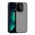 Capa Capinha Translúcida Fosca Com Proteção de Câmera para iPhone 11 até 14 Bumper Diffy Preto