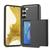 Capa Carteira Porta Cartão Embutido para o Samsung Galaxy S23 / S23 Plus / S23 Ultra Preto