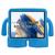 Capa Case Anti Shock Tablet P/ Galaxy Tab A8 X200 X205 10.5 infantil silicone Azul