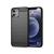 Capa Case Apple iPhone 12 Mini (Tela 5.4) Carbon Fiber Anti Impacto Preto