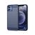 Capa Case Apple iPhone 12 Mini (Tela 5.4) Carbon Fiber Anti Impacto Azul