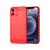 Capa Case Apple iPhone 12 Mini (Tela 5.4) Carbon Fiber Anti Impacto Vermelho