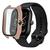 Capa Case Bumper Proteção Vidro Temperado para Amazfit GTS 4 Rose