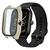 Capa Case Bumper Proteção Vidro Temperado para Amazfit GTS 4 Creme