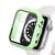Capa Case Bumper Vidro Temperado Applewatch 4/5/6/se 40mm Verde Claro