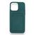 Capa Case Capinha Iphone 14 Pro Max Porta Cartão Silicone Verde Militar