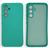 Capa Case Capinha Samsung Galaxy A14/A34/A54/A74 Silicone Aveludada Proteção de Câmera Azul Tiffany