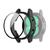 Capa Case com Pelicula de Vidro 3D compativel com Samsung Galaxy Watch 4 44mm SM-R870 e SM-R875 Preto