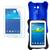 Capa Case de Silicone para Tablet Samsung Tab3 7 T110 T113 T116 + Película de Vidro Azul