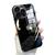 Capa Case De Vidro Luxo Compatível com iPhone 11 12 13 14 Plus Pro Max Preto