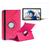 Capa Case Giratória Executiva + Película de Vidro Para Galaxy Tab A8 X200/X205 10.5 Polegadas 2022 rosa