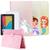 Capa Case Infantil Suporte + Película p/Tablet M7 WIFI Nb409 Nb388 Rosa Claro