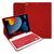 Capa Case Ipad 9 9 Geração 2021 10.2 Teclado Slim Removível Sem Fio Smart Suporte Caneta Premium Vermelha