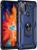 Capa Case Motorola Moto G50 4G (XT2137-1) (Tela 6.5) Dupla Camada Com Stand e Anel Azul