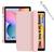 Capa Case Para Tablet Samsung P610 P615 + Caneta+ Película Rosa-claro