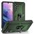 Capa Case Samsung Galaxy A34 5G (2023) (Tela 6.6) Shield Dupla Camada Com Stand e Anel Verde Escuro