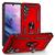 Capa Case Samsung Galaxy A34 5G (2023) (Tela 6.6) Shield Dupla Camada Com Stand e Anel Vermelho