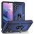 Capa Case Samsung Galaxy A34 5G (2023) (Tela 6.6) Shield Dupla Camada Com Stand e Anel Azul