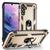 Capa Case Samsung Galaxy A34 5G (2023) (Tela 6.6) Shield Dupla Camada Com Stand e Anel Dourado