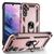 Capa Case Samsung Galaxy A34 5G (2023) (Tela 6.6) Shield Dupla Camada Com Stand e Anel Rosê