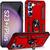 Capa Case Samsung Galaxy S23 Plus (Tela 6.6) Shield Dupla Camada Com Stand e Anel Vermelho