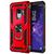 Capa Case Samsung Galaxy S9 (Tela 5.8) Dupla Camada Com Stand e Anel Vermelho