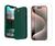 Capa Case Silicone Para iPhone 15 Todos + Pelicula Hidrogel Verde-escuro