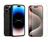 Capa Case Silicone Para iPhone 15 Todos + Pelicula Hidrogel Preto