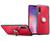 Capa Case Xiaomi Mi 9 / Pro 5G / Explorer (Tela 6.39) Dupla Camada Carbon Com Anel Vermelho