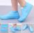 Capa Chuva Sapato Tênis Moto Protetor Silicone Calçado  Azul