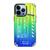 Capa Compatível com o Iphone 14 Pro (6.1Pol) Dream Color Rock Space Verde/Azul