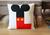 Capa de Almofada alfabeto Mickey orelhinha iniciais A a Z L