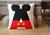 Capa de Almofada alfabeto Mickey orelhinha iniciais A a Z A