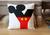Capa de Almofada alfabeto Mickey orelhinha iniciais A a Z Y
