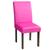 Capa De Cadeira De Jantar Em Malha Gel Com Elástico Premium Rosa