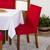 Capa de Cadeira Jantar Avulsa Lisa Ajustável com Elástico - Protetora Decoração Moderna Para Cozinha Malha Gel Helanca Vermelho