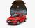 Capa de Carro Fiat Argo Tecido Lycra Premium Vermelho