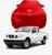 Capa de Carro Nissan Frotie Cabine Simples Tecido  Lycra Premium Vermelho