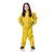 Capa de Chuva Conjunto PVC Infantil com Capuz Pantaneiro Amarelo