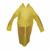 Capa de Chuva Infantil Impermeável Menino Menina Protetora C/ Bolso Capuz Colorida Amarelo