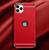 Capa de Luxo Compatível para iPhone SE 11 12 13 14 Pro Pro Max Chapeamento Dourado Vermelho