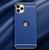 Capa de Luxo Compatível para iPhone SE 11 12 13 14 Pro Pro Max Chapeamento Dourado Azul