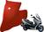 Capa De Moto Suzuki Burgman 400 Sob Medida Com Logo Vermelha