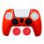 Capa de silicone Capinha para controle PS 5 DualSense + Grip Vermelho