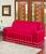 Capa De Sofa 3 Lugares Moderna Oferta Dália Peletizada VERMELHO